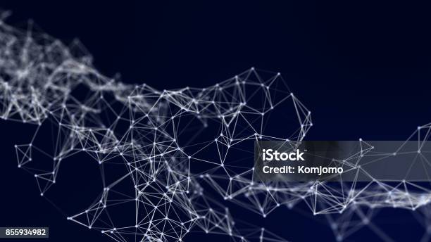 Astract Web Connection Background Futuristic Background Stock Photo - Download Image Now