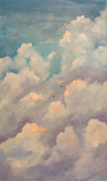 istock gloomy sky, painting with watercolors 855943206