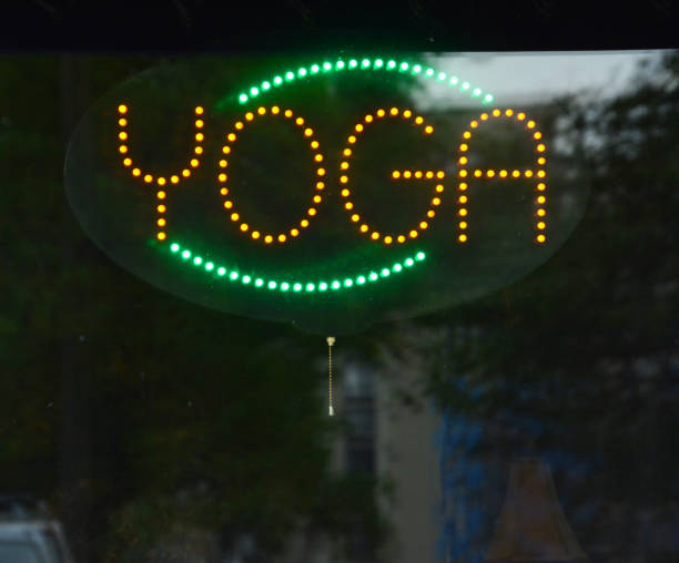 istock Yoga neon sign 855943902