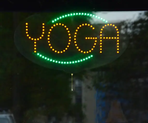 Yoga neon sign