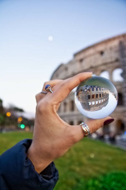 istock Rome Italy, Colosseum Architectural Shot Destination Glass Sphere 855955556