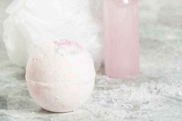 istock Bath Bomb. Aroma Salt. Toiletries. Spa Room. 855965886