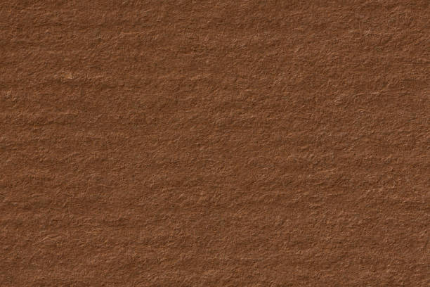 istock Dark beige kraft paper texture with horizontal stripes for backg 855967162