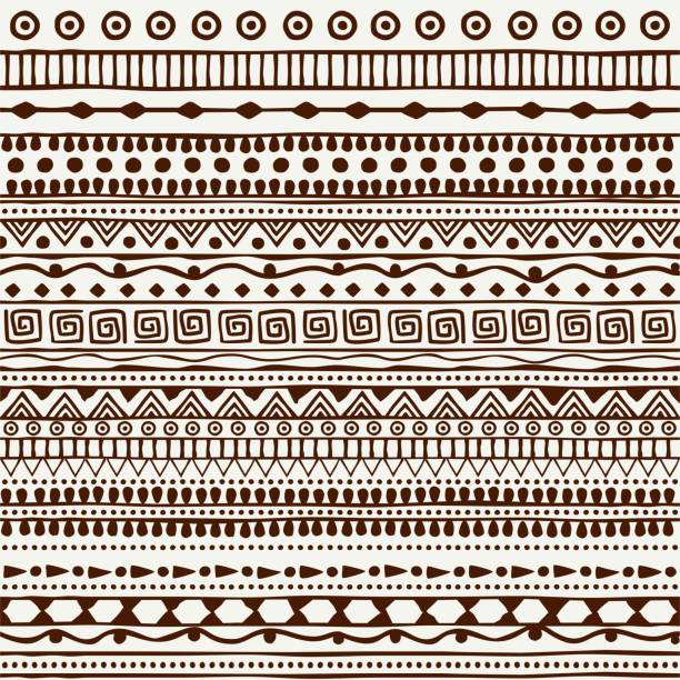 illustrations, cliparts, dessins animés et icônes de sans soudure motif tribal dans le style d’un bobo. motifs africains de fond. - ethnic