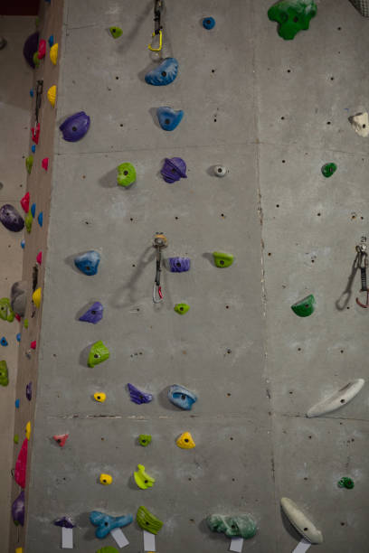 istock Full frame shot of climbing wall in club 855979982