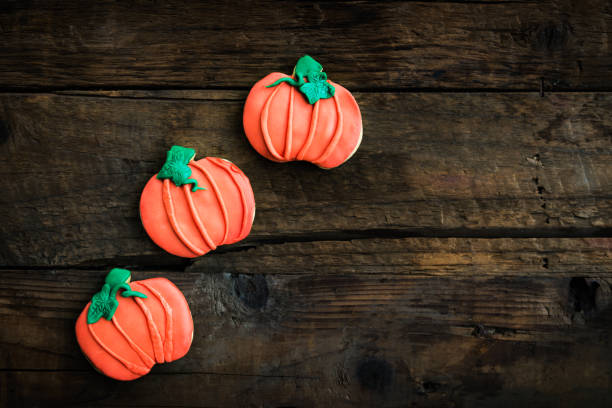 istock Homemade delicious gingerbread biscuits for Halloween 855993358