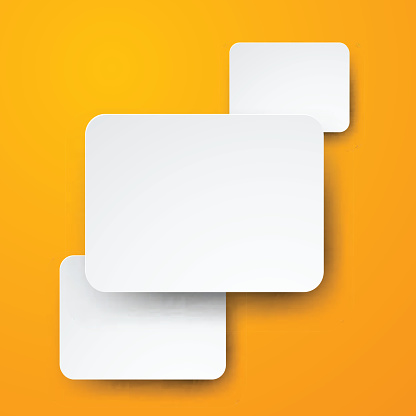 Paper White Rectangular Notes Stock Illustration - Download Image Now ...