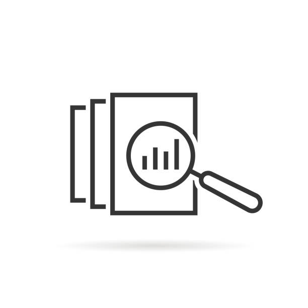 schwarze dünne linie bewertung - bewertung grafiken stock-grafiken, -clipart, -cartoons und -symbole