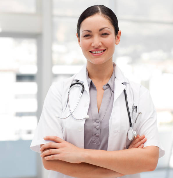 istock Portrait of a selfassured doctor with a stethoscope 856018294