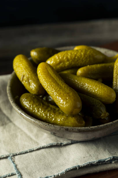 istock Pickled Organic Cornichon Gherkin Pickles 856021478