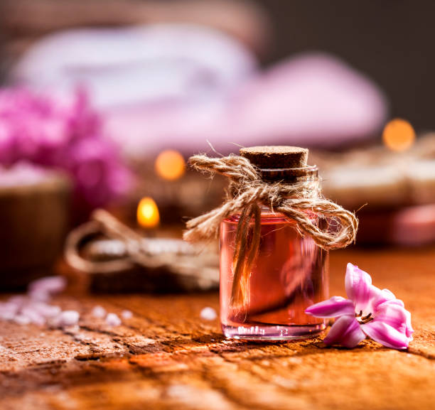 istock Spa background in range of pink and brown. 856021892
