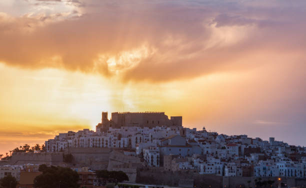istock Panorama of Peniscola at sunrise 856030262