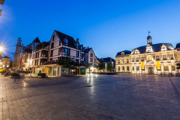 istock Troyes City Hall at evening 856030668