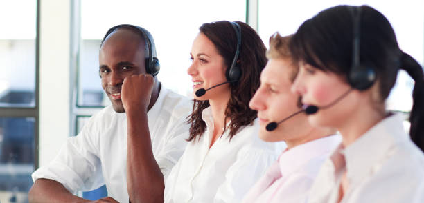 istock Portrait of a professional sale representative team at work 856030992
