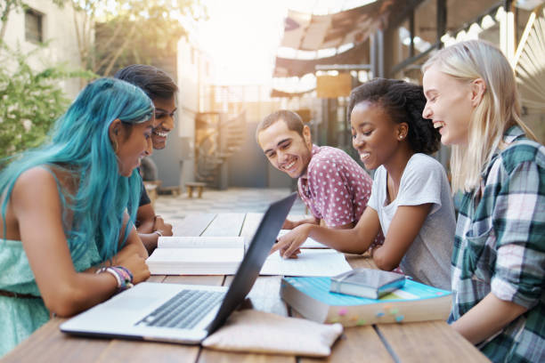 istock Laughing and studying together is the best time 856035316