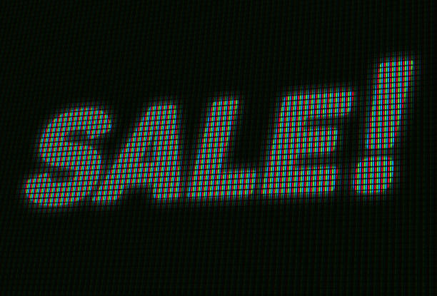 istock Sale Sign on the LED Billboard Screen 856035872