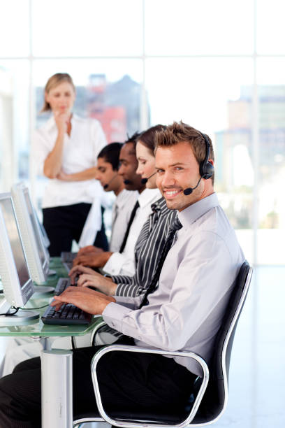istock Beautiful female manager leading her representative team 856053990