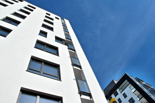 istock Modern, Luxury Apartment Building against blue sky 856064766