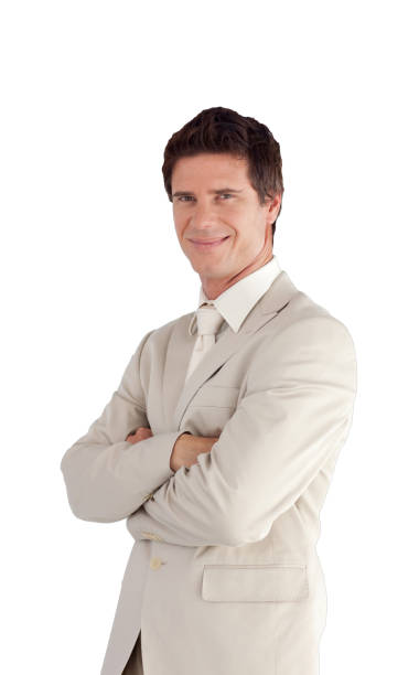 istock Attractive businessman standing at the camera 856073614