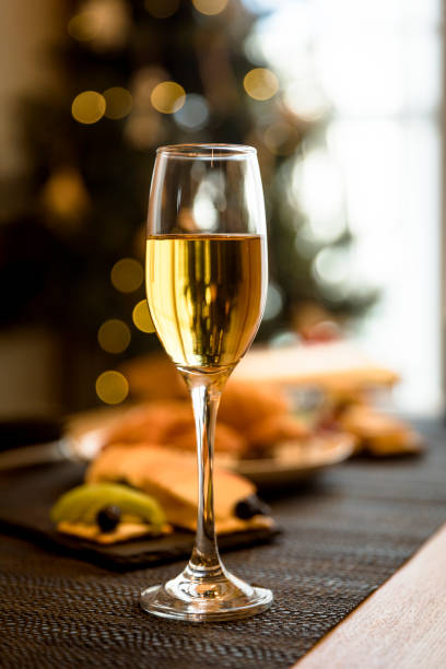 istock Champagne glass on the table 856079722