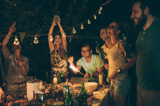 istock Friends at backyard birthday party 856079950