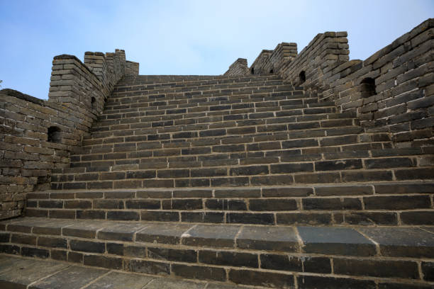 istock landscape of the great wall in China 856080392