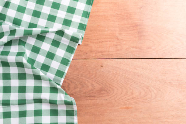 istock Tablecloths on the wooden table background 856083194