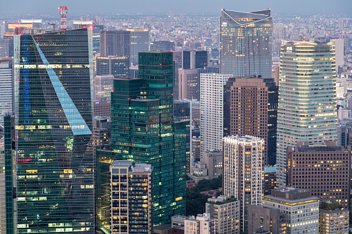 Scenery of high-rise buildings in Nanning, Guangxi, China