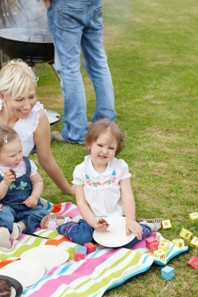 istock Family having a picnic together 856087226