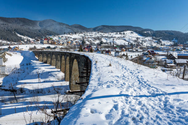 istock Old bridge in Vorohta, Ukraine. 856087784