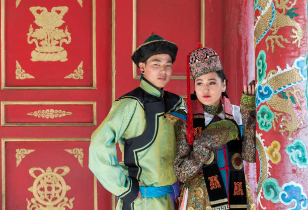 istock mongolian man in traditional outfit 856097458