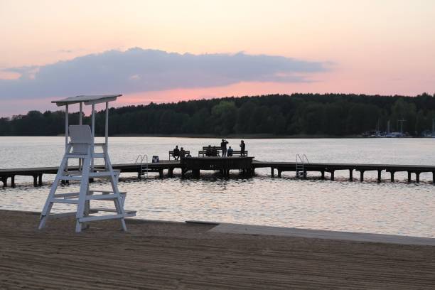 istock Beach at Lake Ukiel in Olsztyn 856097568