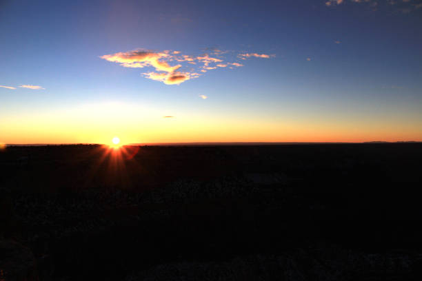 istock Natural Sunset Sunrise Over mountains in USA. 856116304
