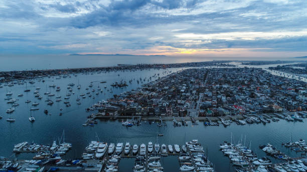 istock Night in Newport Beach, California 856119022
