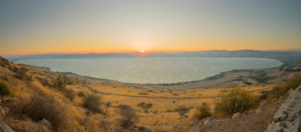 istock Sea of Galilee (the Kinneret lake), at sunset 856126516