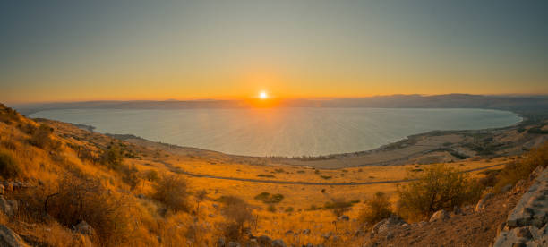 istock Sea of Galilee (the Kinneret lake), at sunset 856126656