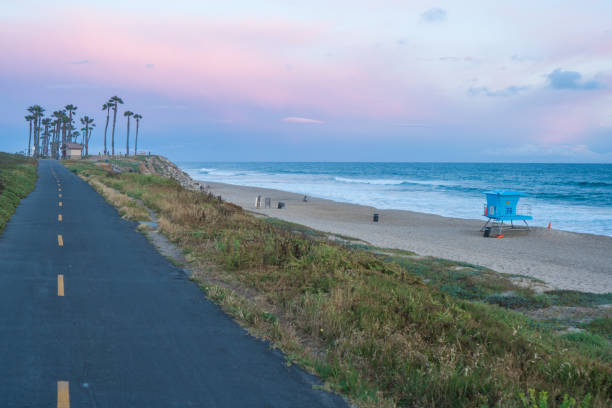 Beautiful Sunset in  Huntington Beach, California