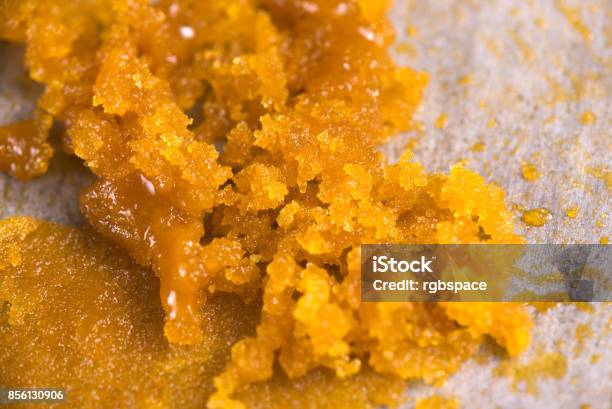 Cannabis Concentrate Live Resin Macro Detail Extracted From Medical Marijuana Stock Photo - Download Image Now