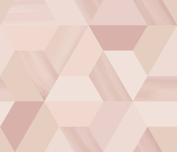 geometrie sechseckigen abstrakte nahtlose muster in beige/nackt thema mit glitzer - pattern wood backgrounds repetition stock-grafiken, -clipart, -cartoons und -symbole