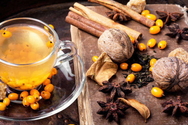 istock healthy tea with sea-buckthorn 856138088