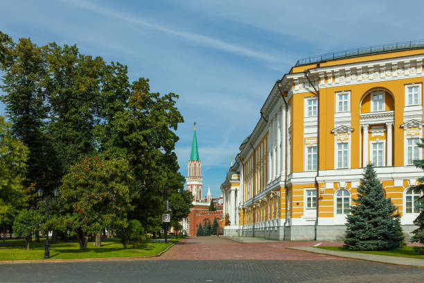 istock Moscow, Russia, St. Nikolas Tower and the Senate in Moscow Kremlin 856147816