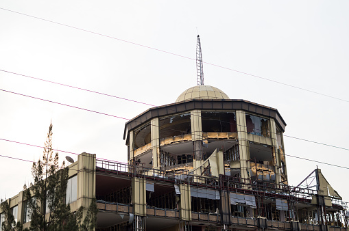 Demolición de Top Tower Hotel de Kigali, Ruanda photo