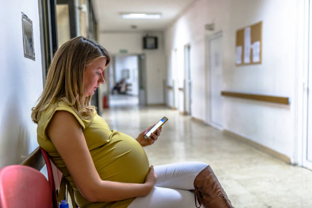 istock Pregnant woman Waiting for an Appointment 856163948