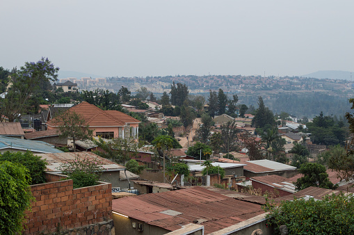 Barrios residenciales en Kigali, Rwanda photo