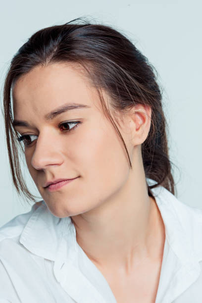 istock The young woman's portrait with thoughtful emotions 856177444