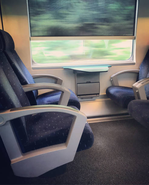 istock Interior of European modern train, Belgium 856177914