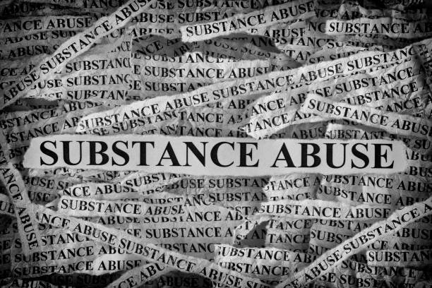 Substance Abuse. Torn pieces of paper with the words Substance Abuse Substance Abuse. Torn pieces of paper with the words Substance Abuse. Concept Image. Black and White. Closeup. substance abuse stock pictures, royalty-free photos & images