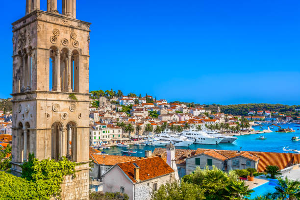 istock Hvar town mediterranean seascape. 856188584