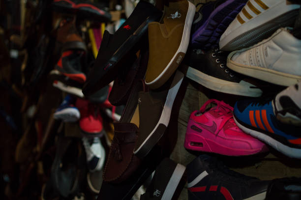 istock Shoes at Kimironko Market in Kigali, Rwanda 856189298