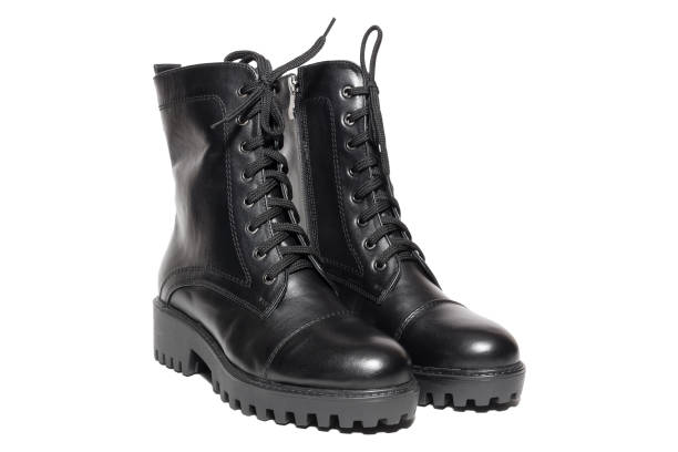 istock Female winter leather shoes 856190132